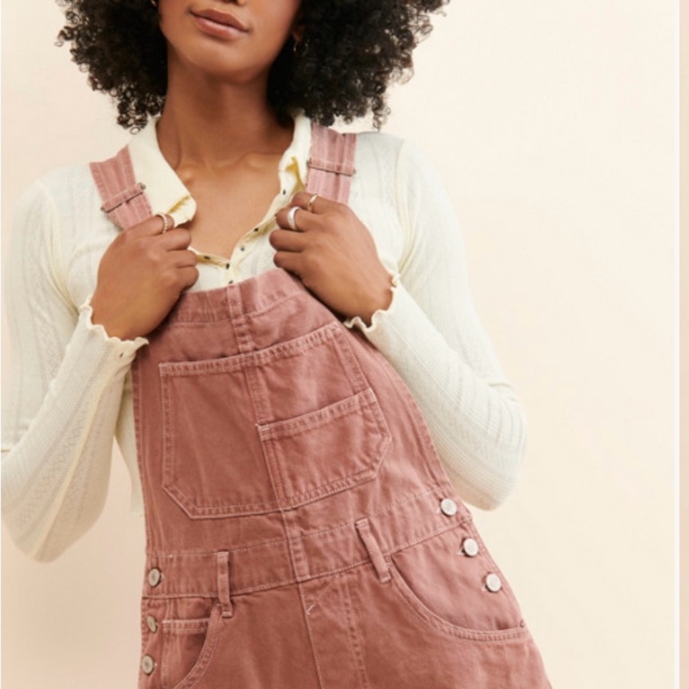 We The Free Pink Short Overall